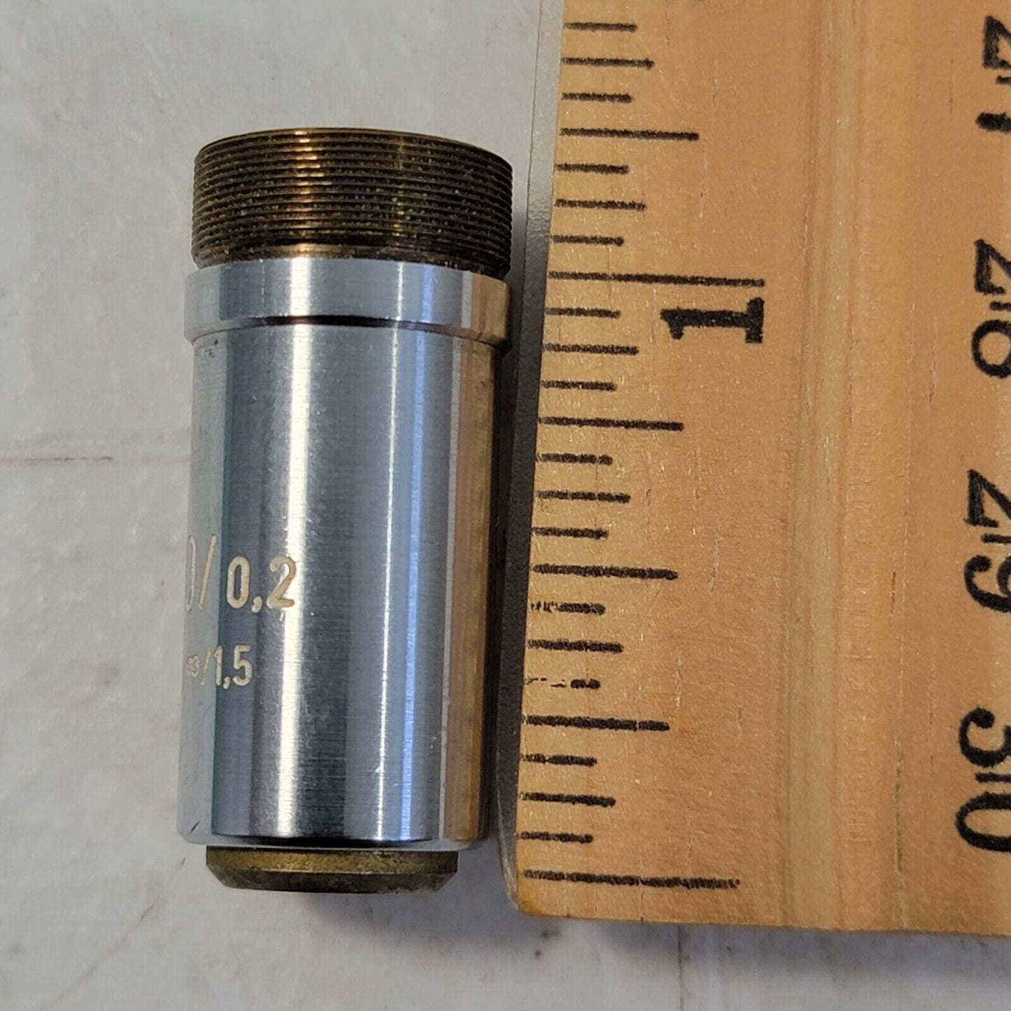 ZEISS 10x Epiplan Microscope Objective 10/0,2 Inf/1,5 w/ White Text