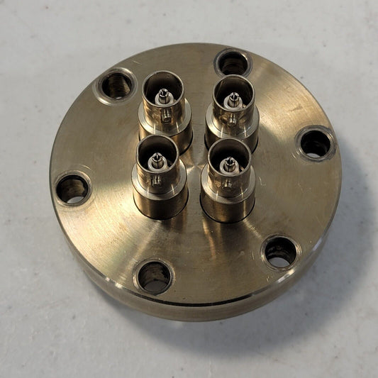 MDC 4x BNC Conflat 2.75" DN35CF-DN40CF High Vacuum Flange Feedthrough Adapter