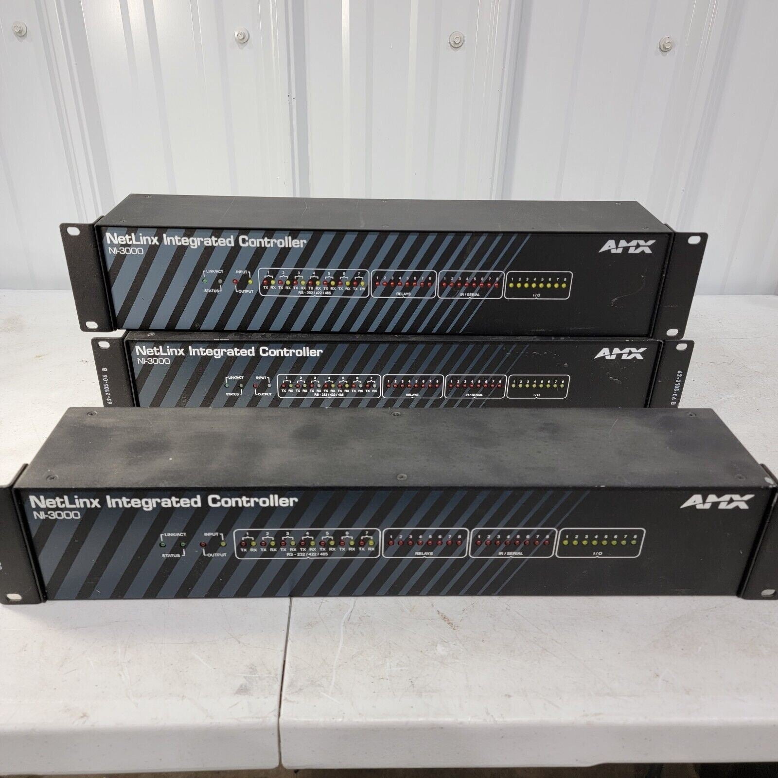 *Lot of 3* AMX NI-3000 NetLinx Integrated Controller with Rackmount ...