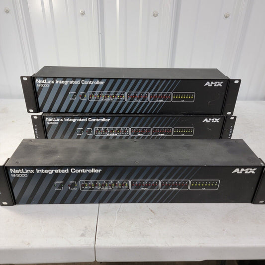 *Lot of 3* AMX NI-3000 NetLinx Integrated Controller with Rackmount