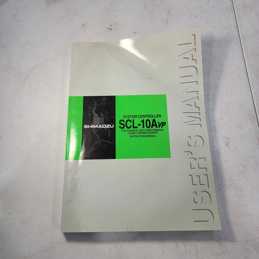 Shimadzu SCL-10A VP System Cobtroller Instruction User's Manual