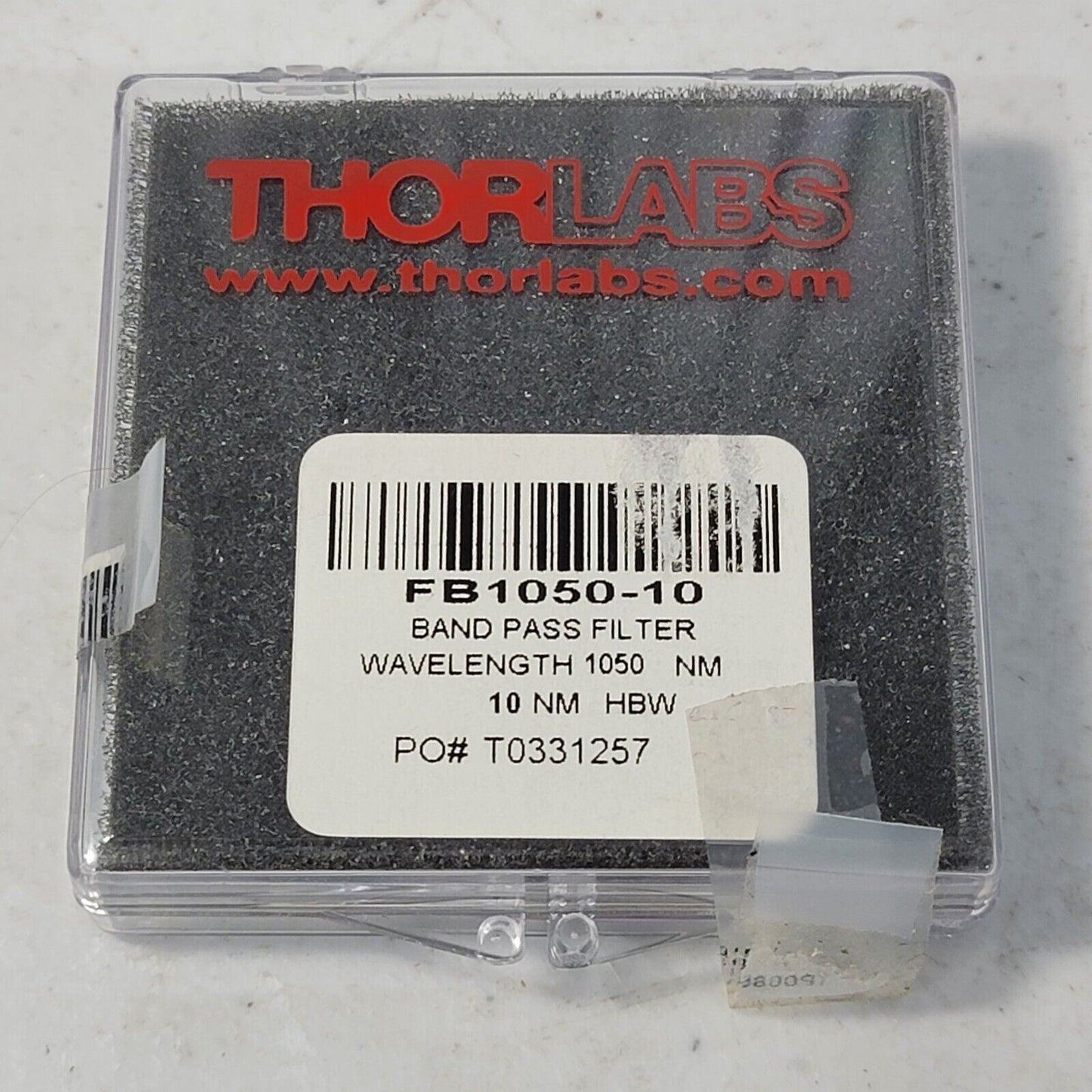 Thorlabs FB1050-10 Bandpass Filter 1" OD, 1050nm CWL, 10nm FWHM