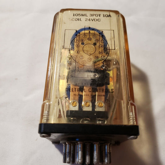 Deltrol Controls Solenoid 105ML 3PDT 10A Coil 24VDC