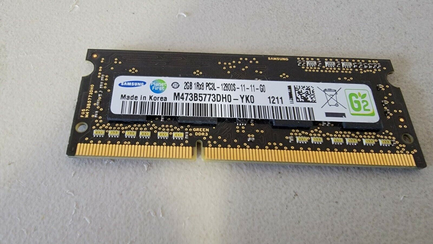 Samsung 2GB PC3-12800 DDR3-1600MHz M473B5773DH0-YK0 SODIMM