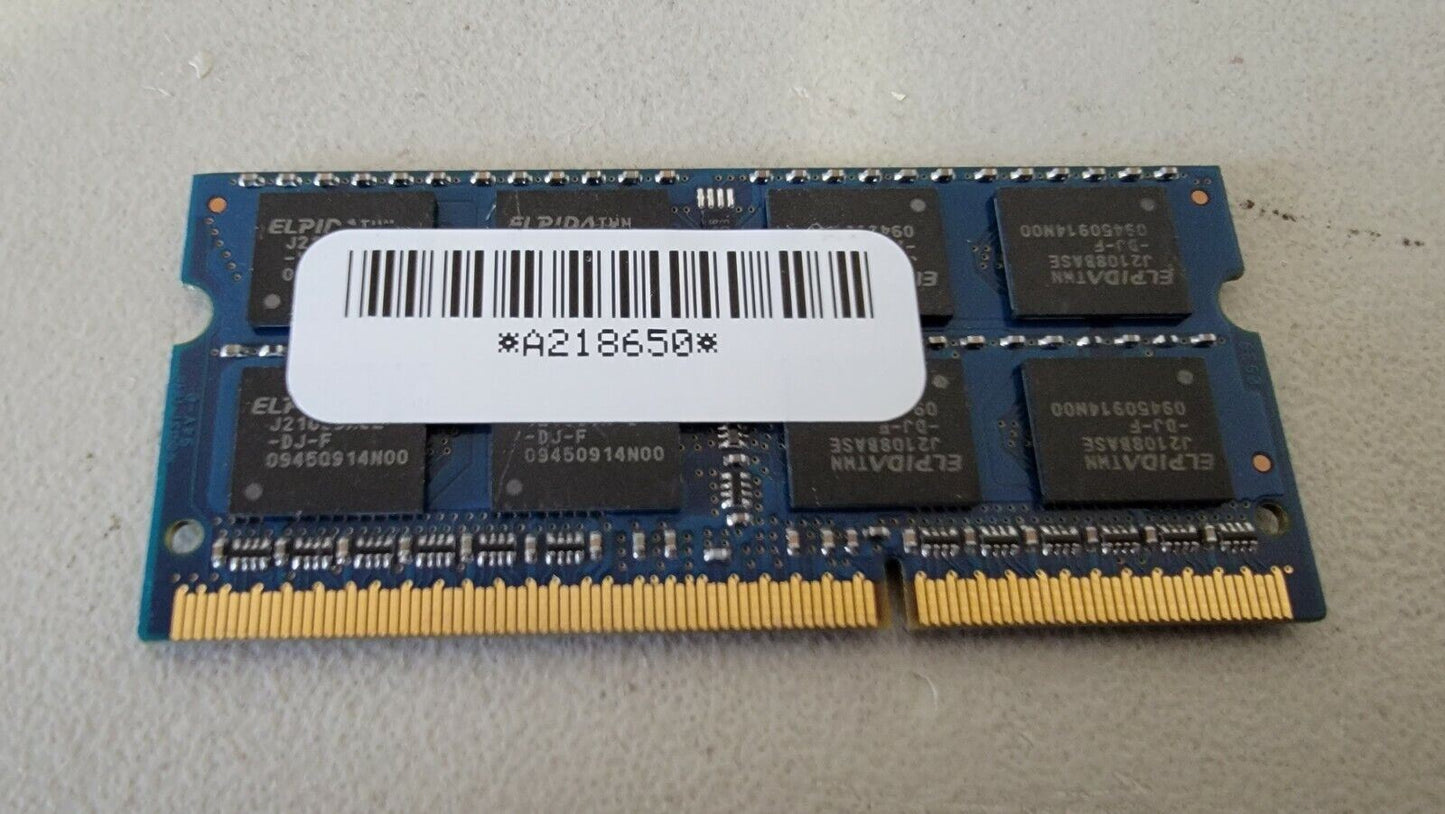 Elpida 4gb 2Rx8 PC3-10600S-9-10-F2 Laptop RAM DDR3-1333 SODIMM EBJ41UF8BAS0-DJ-F