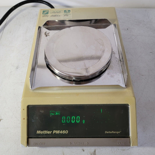 TESTED- Mettler Toledo PM460 Delta Range Analytical Balance 410g/60g 0.01/0.001g