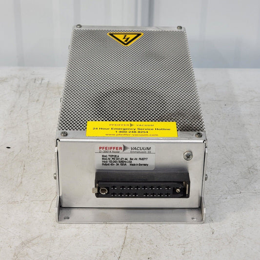 Pfeiffer D-35614 Asslar Vacuum TCP120A Pump Controller PM C01 471 AA