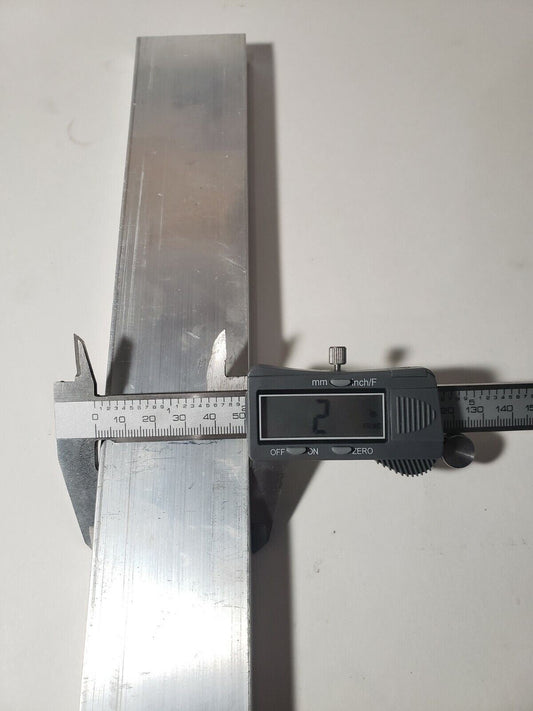 5/8" x 2" Aluminum Flat Bar, 6061 Plate, 20" Length, T6511 Mill Stock, 0.625