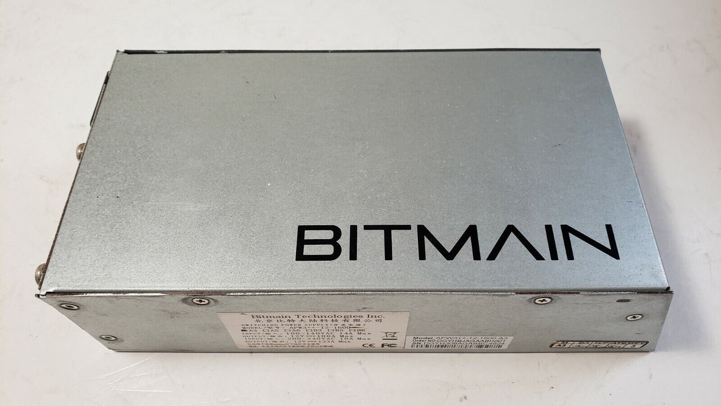 Bitmain APW3++ 100-240V Power Supply 1600w Antminer READ DESC APW3++-12-1600-A3