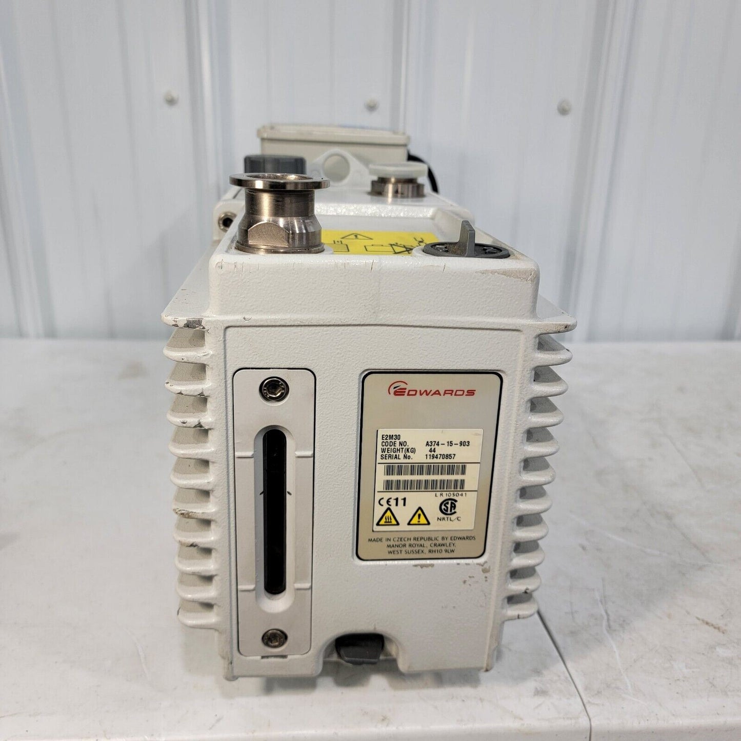 *Tested 1.5x10-3 mbar/1.1 mtorr* Edwards E2M30 220v Rotary Vane Vacuum Pump