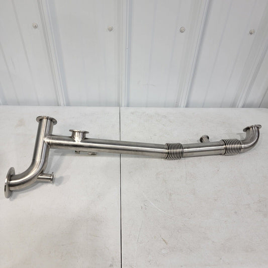 Stainless Steel KF NW High Vacuum Manifold Assembly KF50 KF40 KF16, 1/4" VCR