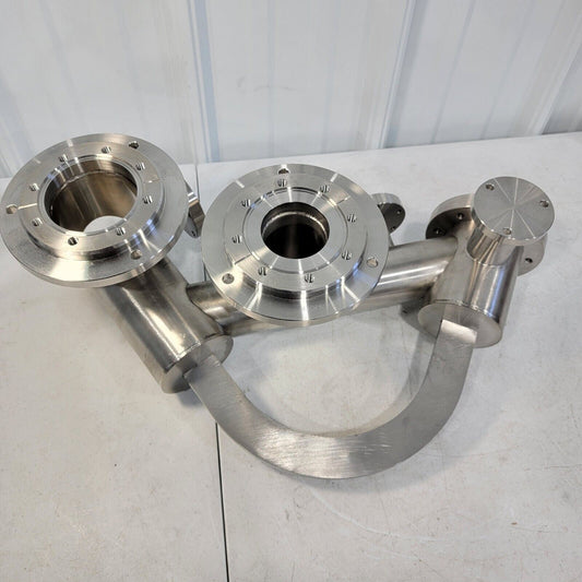 Mass Spectrometer Analysis High Vacuum Chamber w/ 4x 4.5" and 2x 2.75" CF Ports