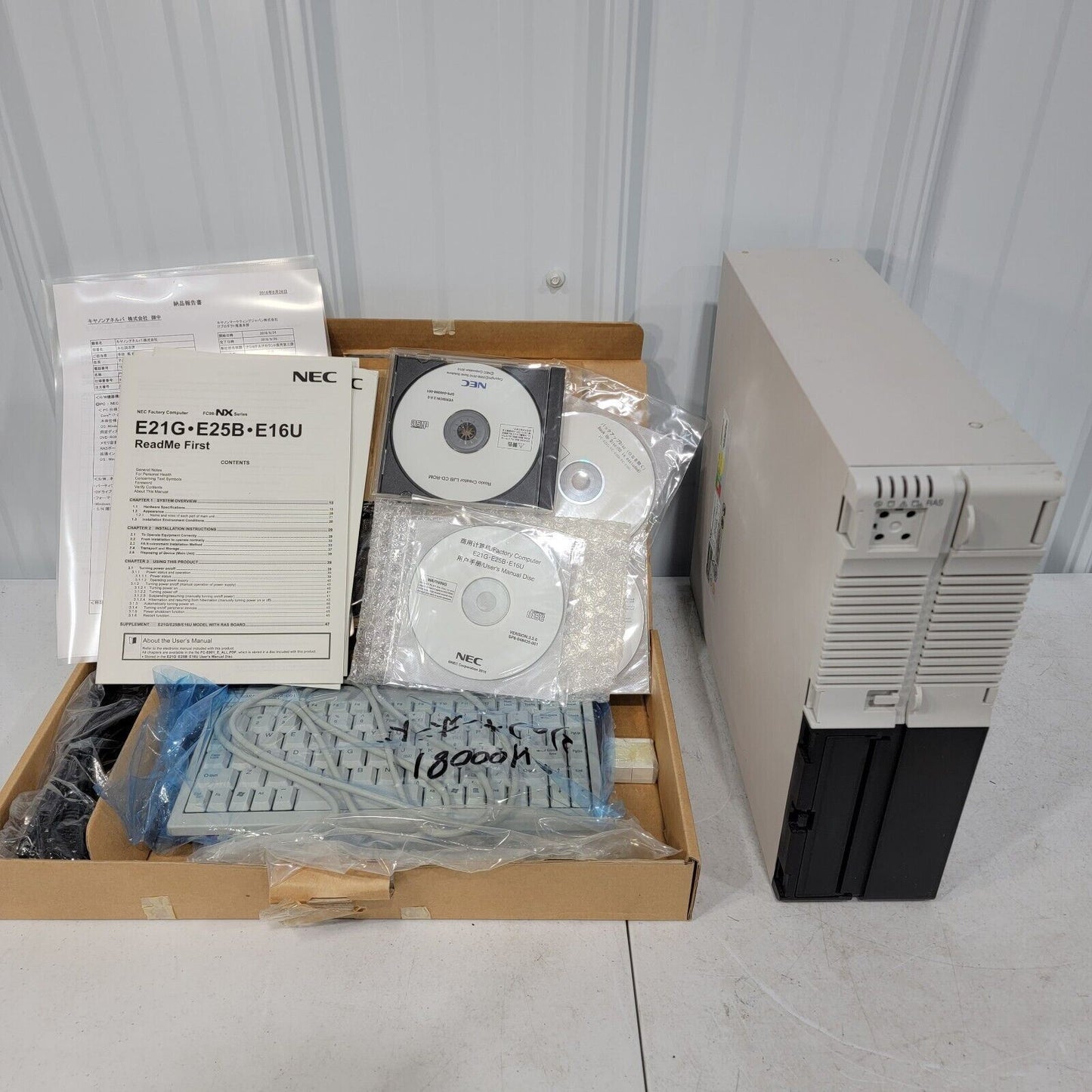 NEC Industrial PC FC-E21G/GY2W6ZM w/ Original Accessories