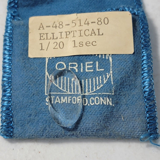 Oriel Newport A-48-514-80 Elliptical 1/20 1sec Lens Mirror Glass Piece
