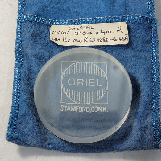 Oriel Newport Custom Mirror 2" OD, 4 Meter Radius Max Reflectance at 488-524.5nm