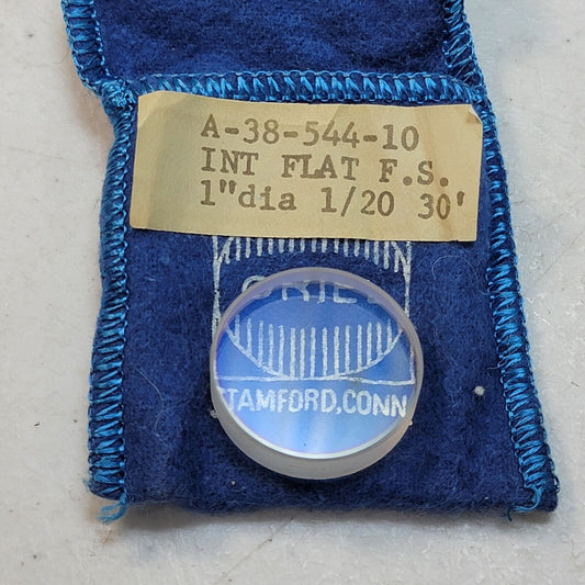 Oriel Newport A-38-544-10 Int Flat F.S. 1" OD 1/20 Lambda Wavelength 30' Plate