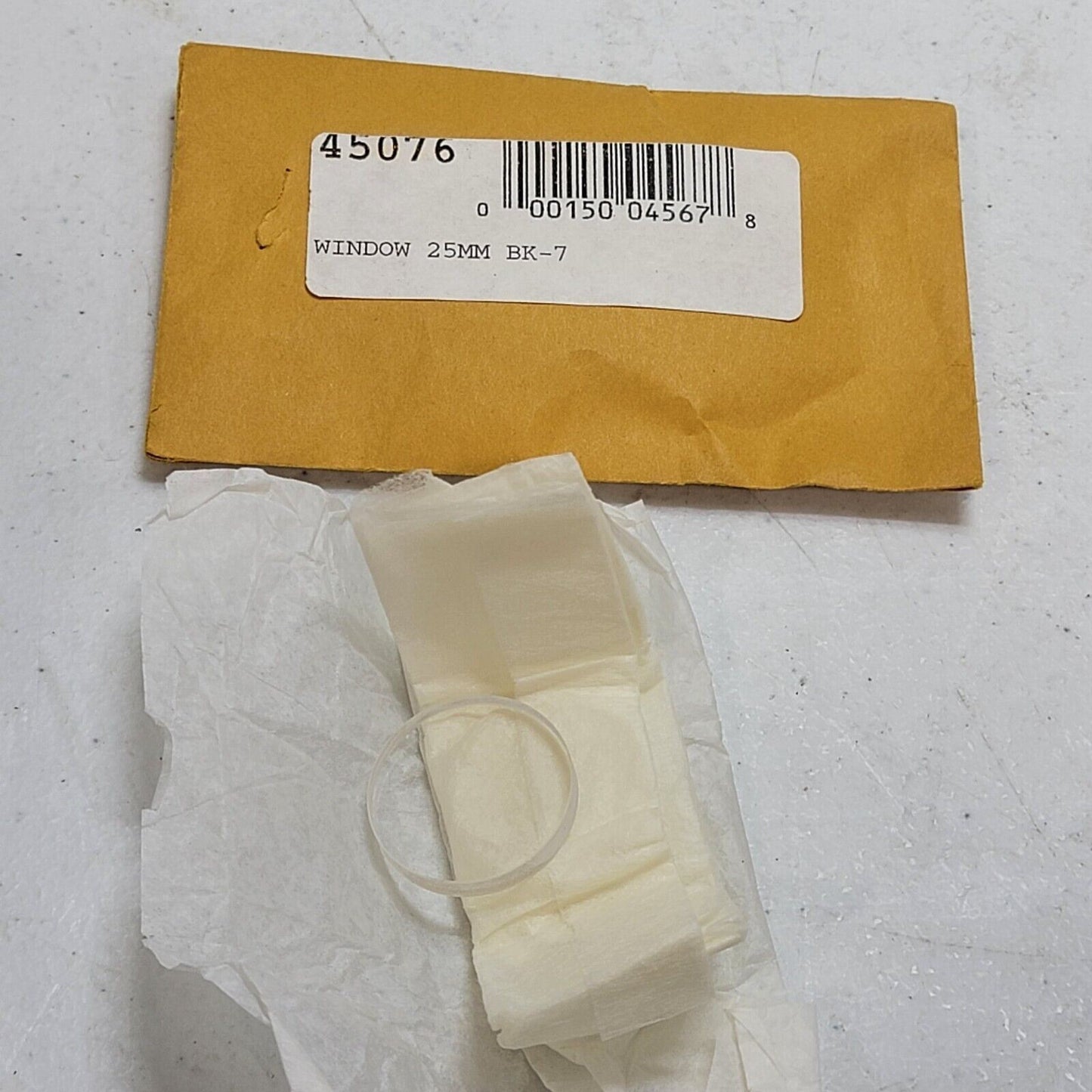 Oriel Newport 45076 1" OD Window Clear Optic 25mm BK-7