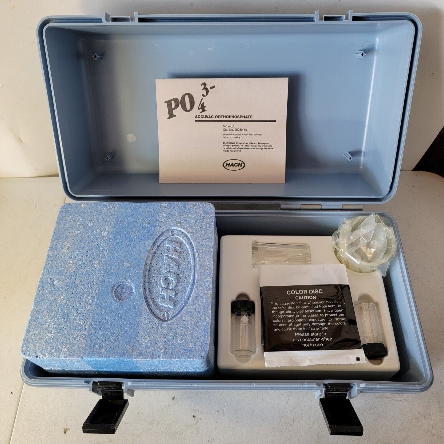 Hach Accuvac Ortho Phosphate Test Kit 25080-50 PO4