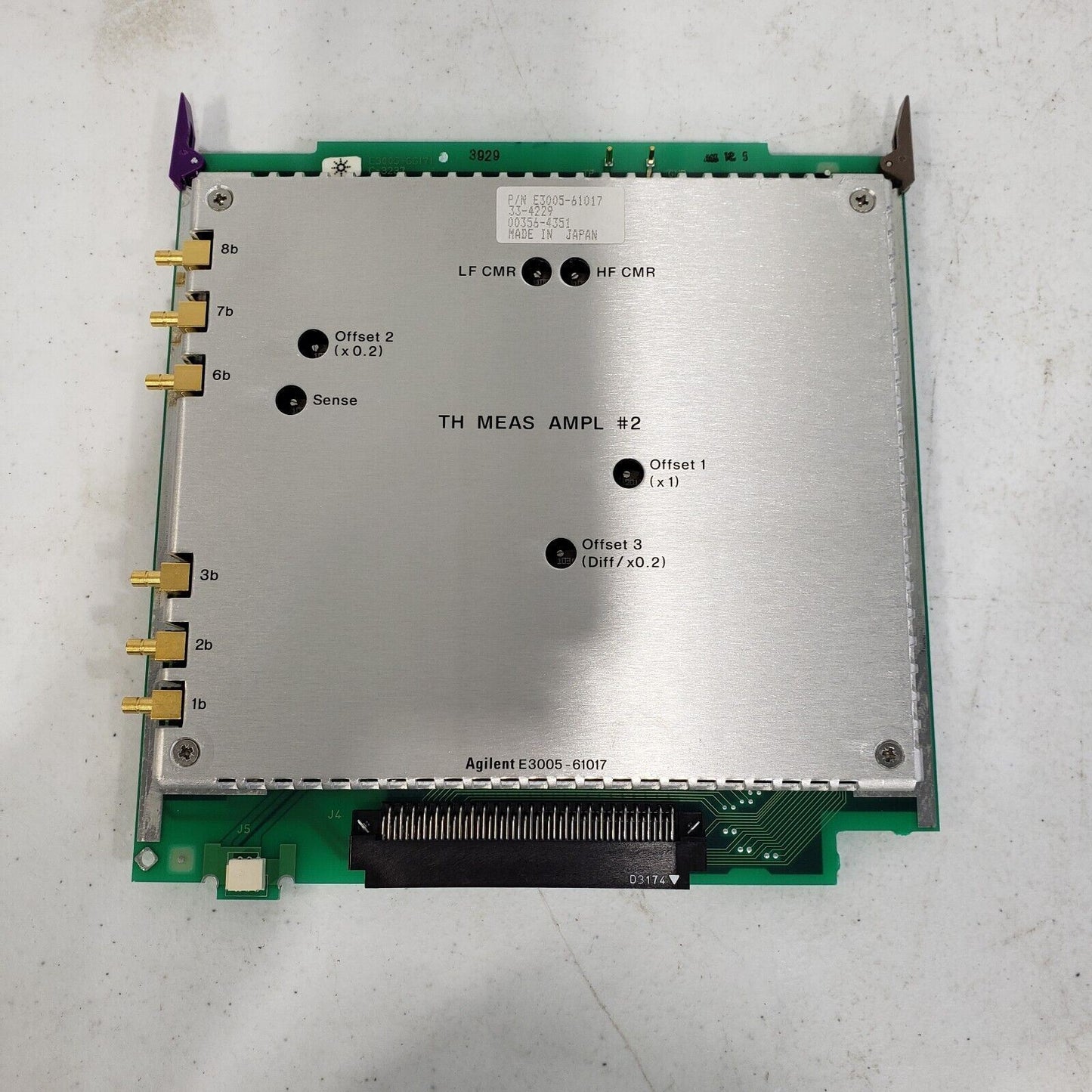 Agilent E3005-61017 TH MEAS AMPL #2 Board SMA RF Connector