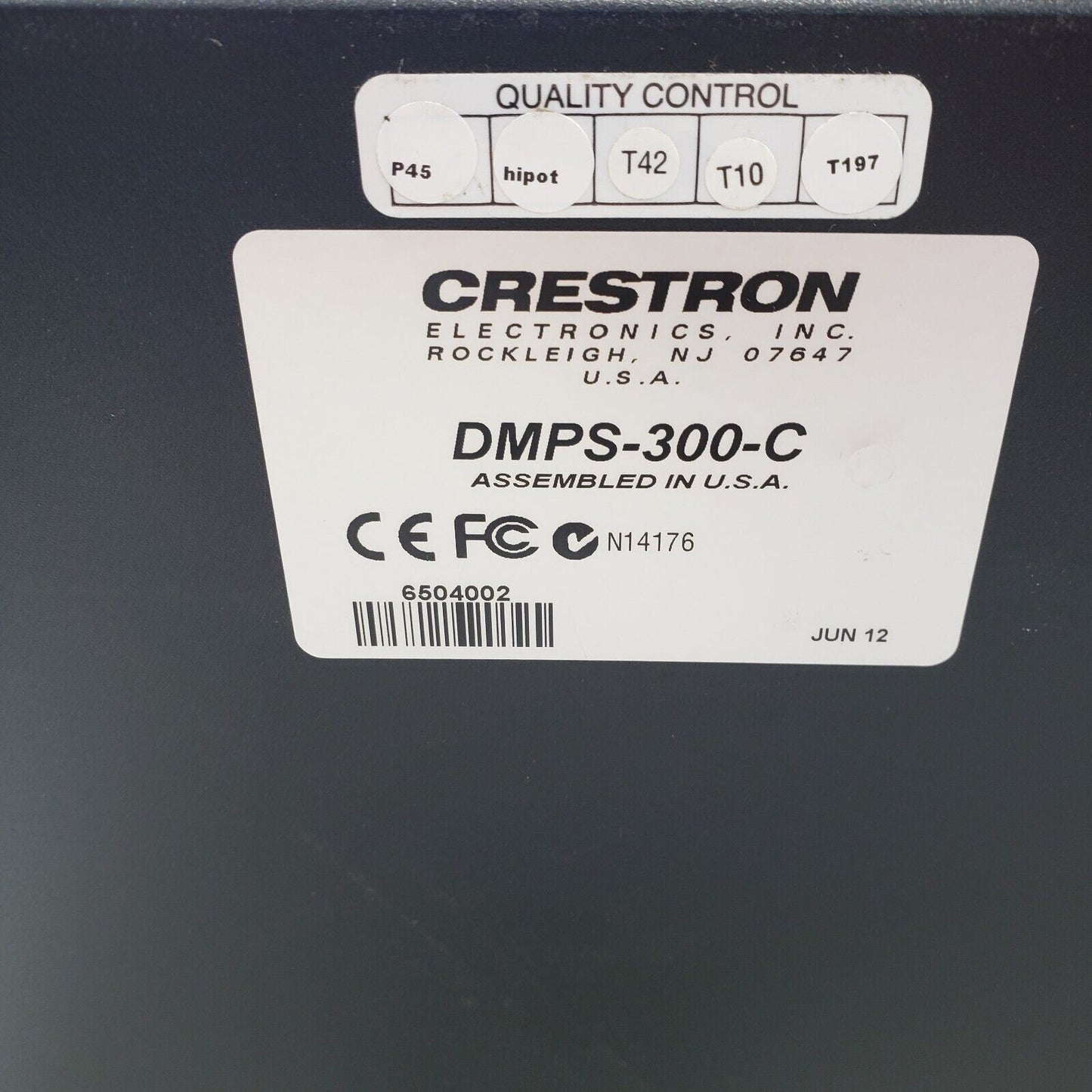 Crestron DMPS-200-C Professional HDMI Digital Media Presentation System Switcher