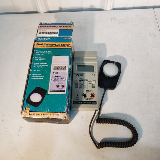 Extech 401025 Digital Light Meter,0-5000 Foot Candles, Tested Working