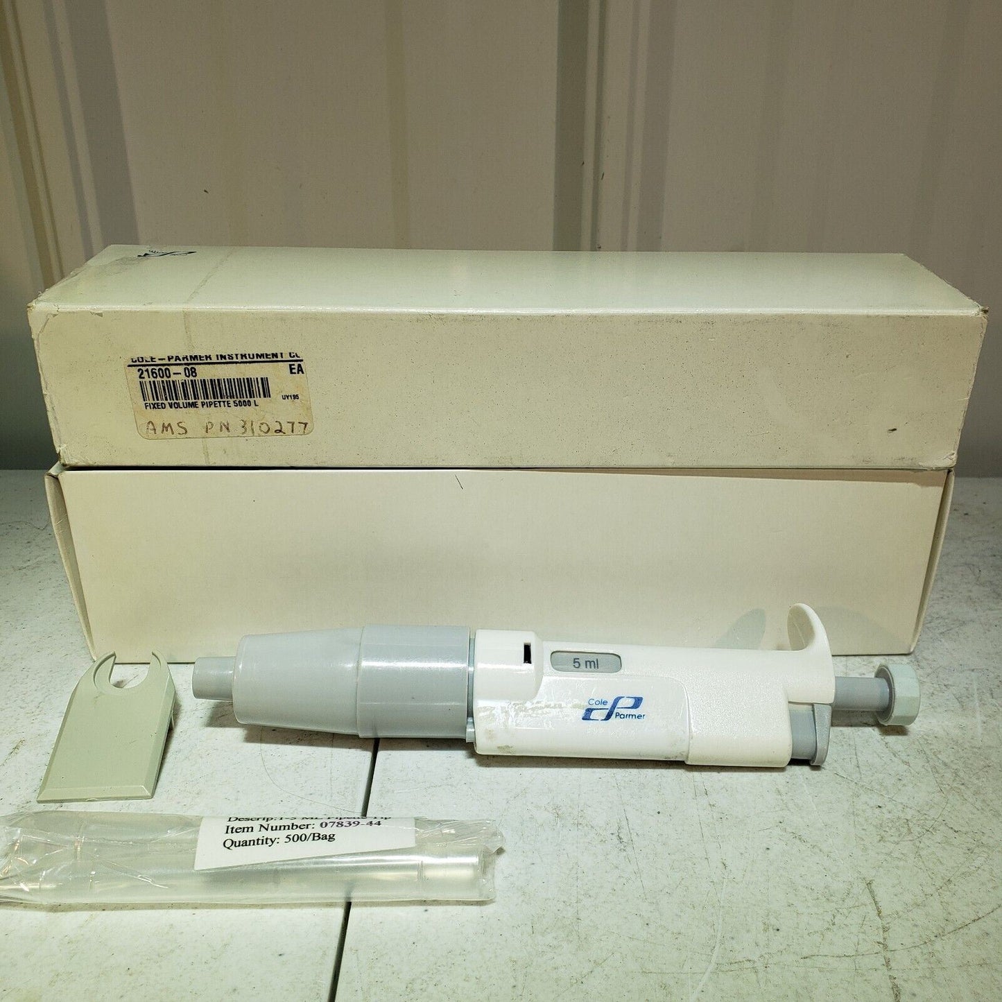 Cole Palmer Fully Autoclavable 5ml 5000ul Fixed Volume Micropipette w/ 2x Wrench