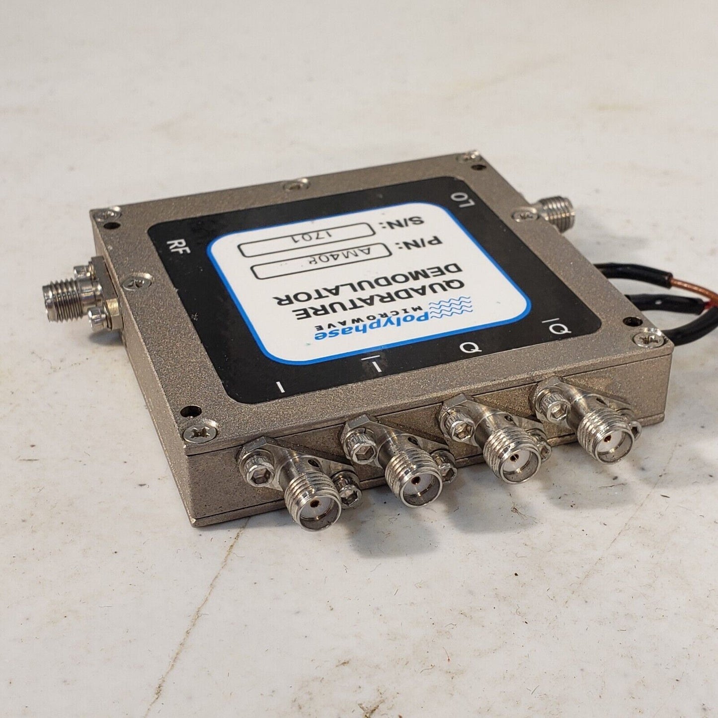 Polyphase Microwave AM4080A RF 4-8 GHz Quadrature Modulator LO I/Q