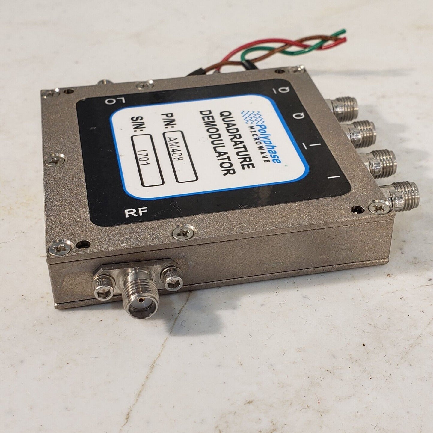 Polyphase Microwave AM4080A RF 4-8 GHz Quadrature Modulator LO I/Q