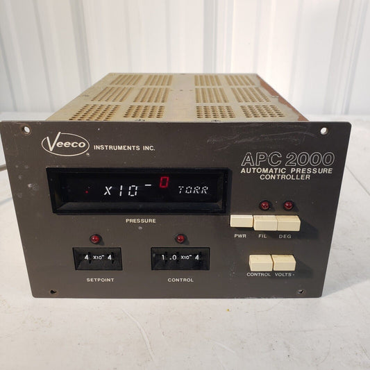 Veeco APC2000 Automatic Pressure Controller Ion Gauge Meter