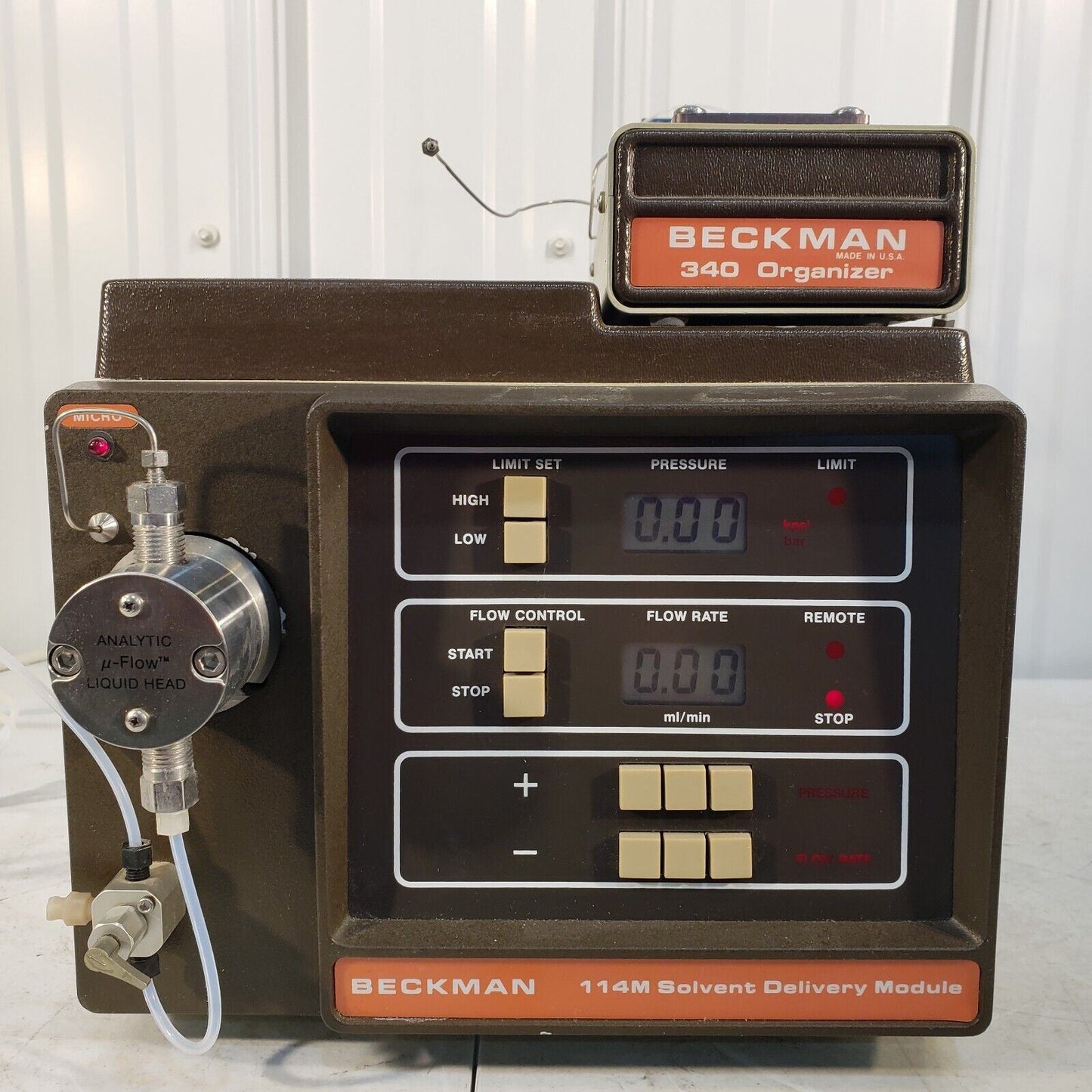 Beckman Solid State Module Beckman 114M Solvent Delivery Module, HPLC Pump with Beckman 340 Organ ...