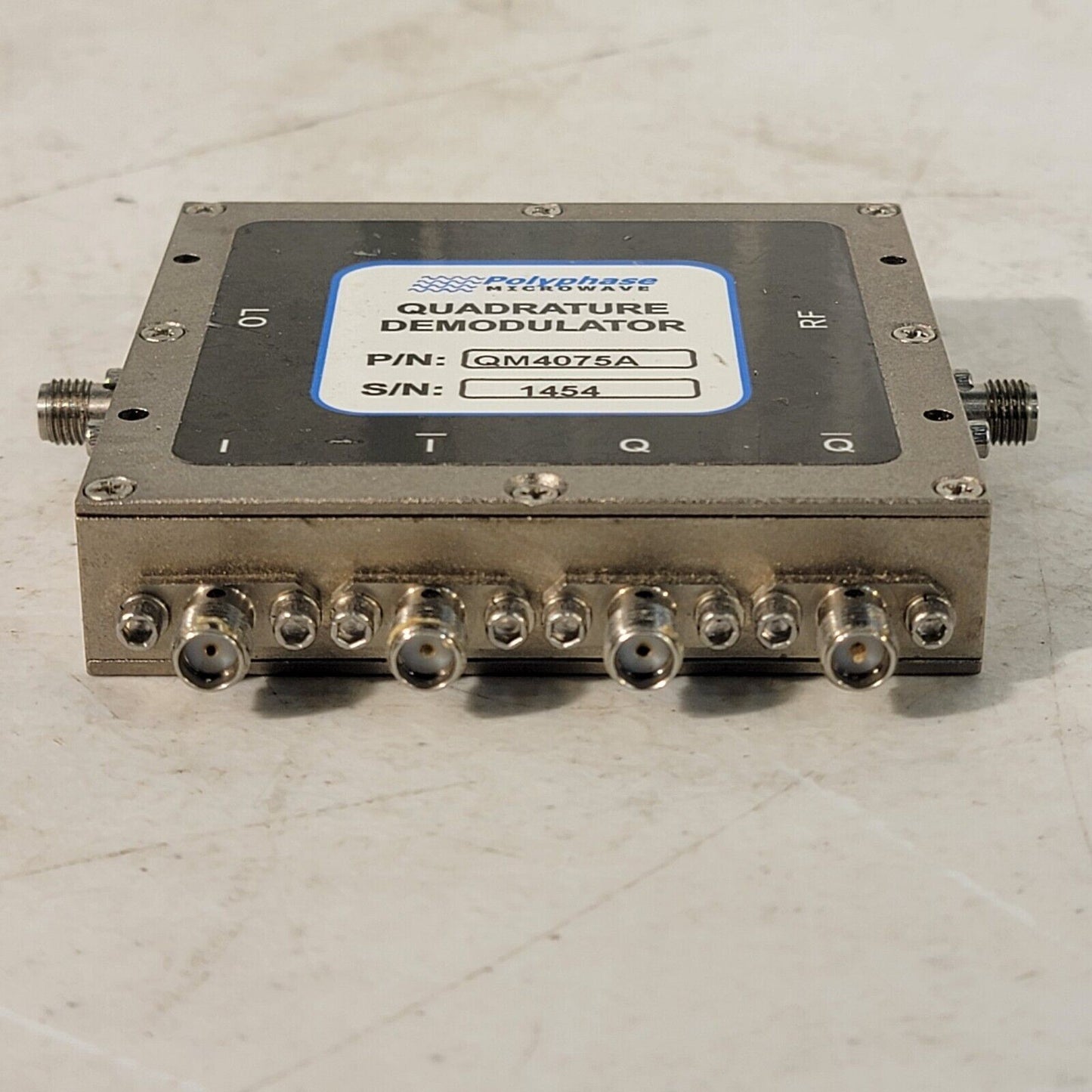 Polyphase Microwave Quadrature Demodulator QM4075A RF LO SMA 4.0-7.5 GHz