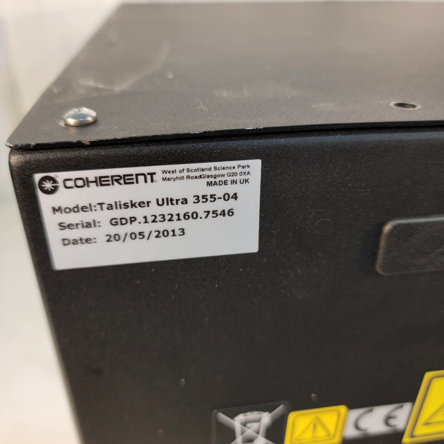 COHERENT Talisker Ultra 355-04 355nm 4 Watt Picosecond Industrial Laser Control