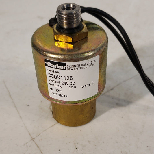Parker Valve C3DK1125 24V. DC 125 PSI