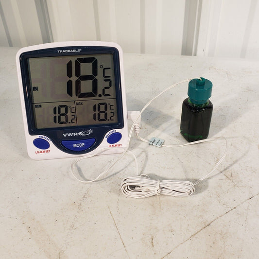 VWR Traceable Jumbo Display Refrigerator/ Freezer Thermometer, 89094-770
