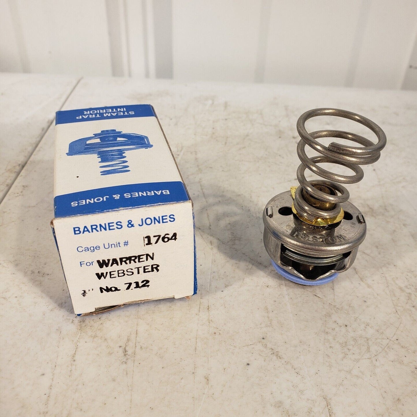 Barnes & Jones Steam Trap Interior 1764 Cage Unit Warren Webster Traps BD1025