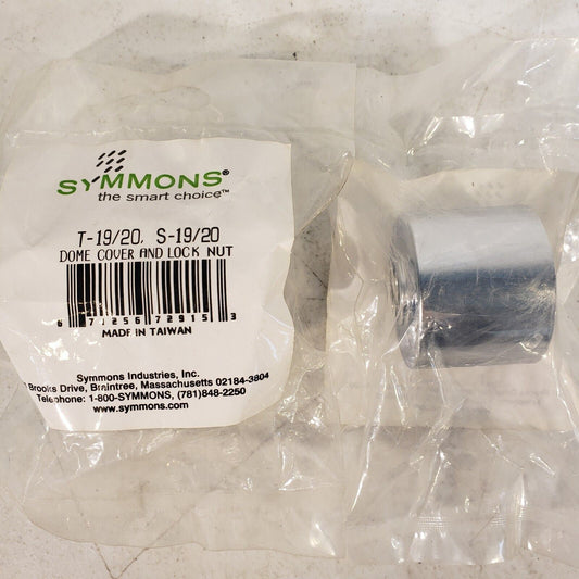 Symmons Dome Cover and Lock Nut T-19/20 S-19/20 for Temptrol Valve