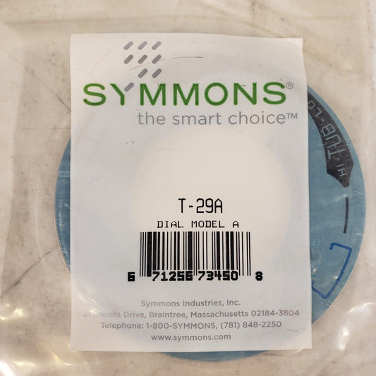 SYMMONS T-29A Valve Dial Model A, Symmons, Chrome Escutcheon