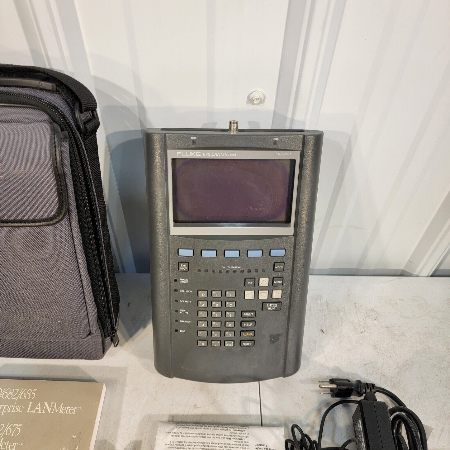 *Tested - Works* FLUKE 672 Ethernet LANmeter Ethernet Network Analyzer w Upgrade