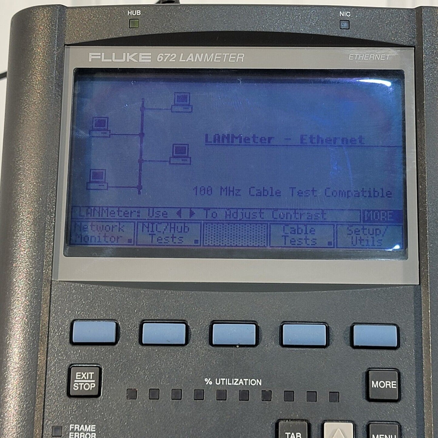 *Tested - Works* FLUKE 672 Ethernet LANmeter Ethernet Network Analyzer w Upgrade