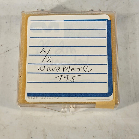 OFR Half Quarter Wave Plate Filter 795nm Antireflective AR coated 1" OD Mounted