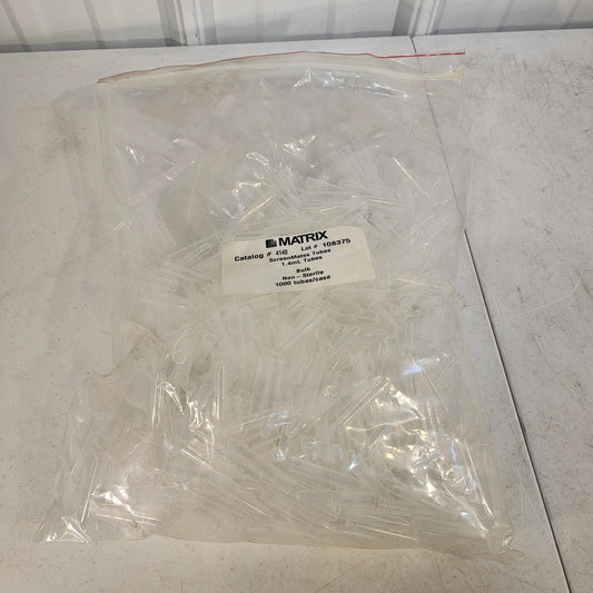 *Lot of 400* Matrix 4140 ScreenMates Tubes 1.4mL Bulk Non-Sterile