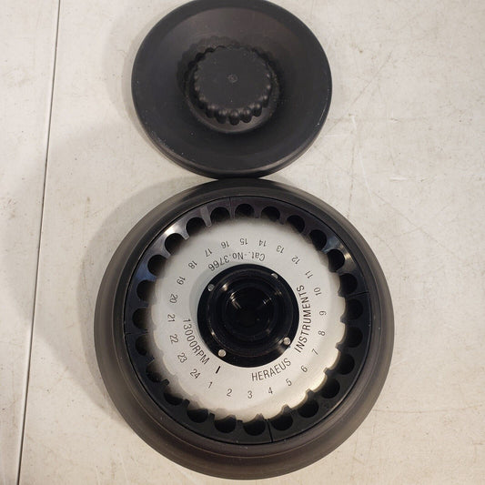 Sorvall Heraeus 3766 Fixed Centrifuge Rotor w/ Lid, 13000 RPM