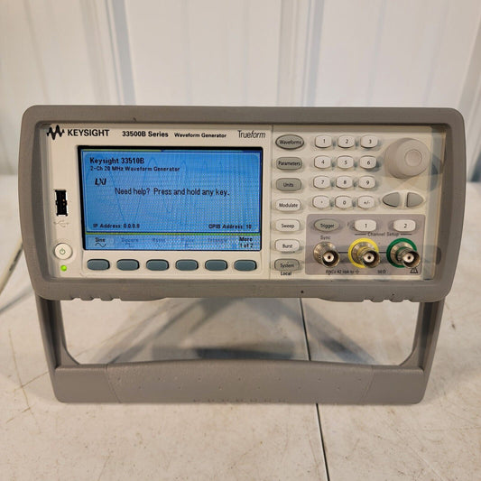 KEYSIGHT HP Agilent 33510B Trueform Waveform Generator, 20 MHz, 2-Channel 33500B