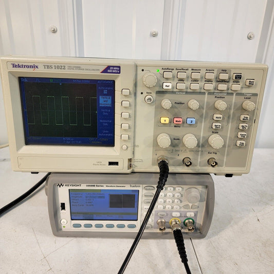 Tektronix TBS1022 Two Channel Digital Storage Oscilloscope 25 MHz 500 MS/s