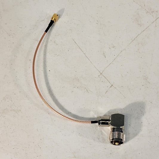 RF Adapter Cable SMA to PL-259 8" Long 50 Ohm Impedance