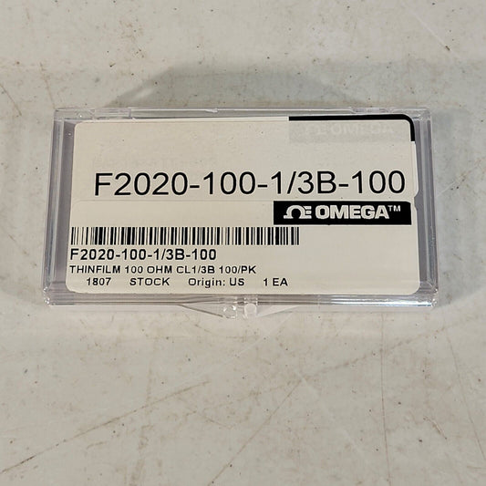 Omega Thin Film RTD Element, Pack Of 100, Platinum Ceramic 100 Ohm CL 1/3B F2020