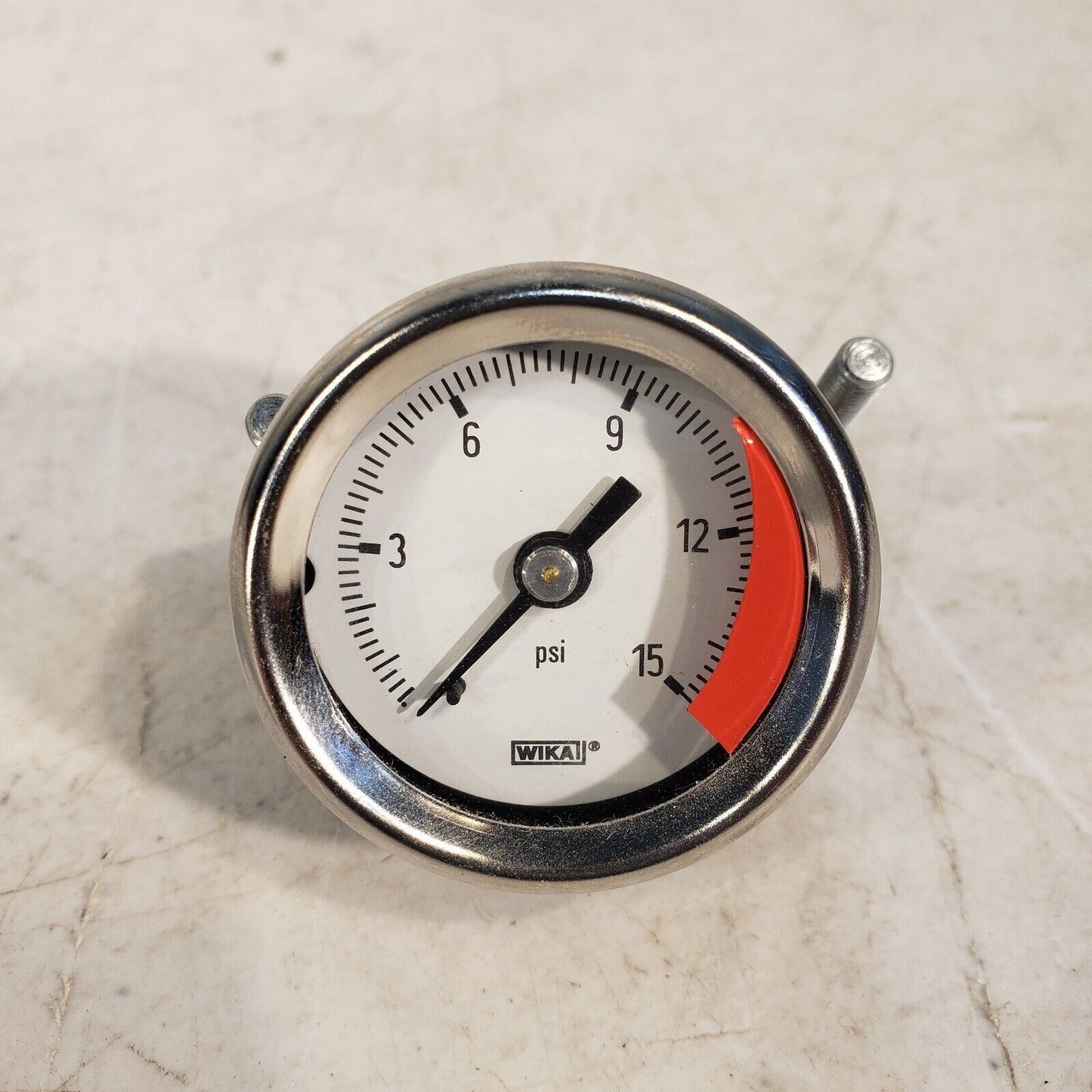 Wika Pressure Gauge From Lepo FP-528, 15 PSI