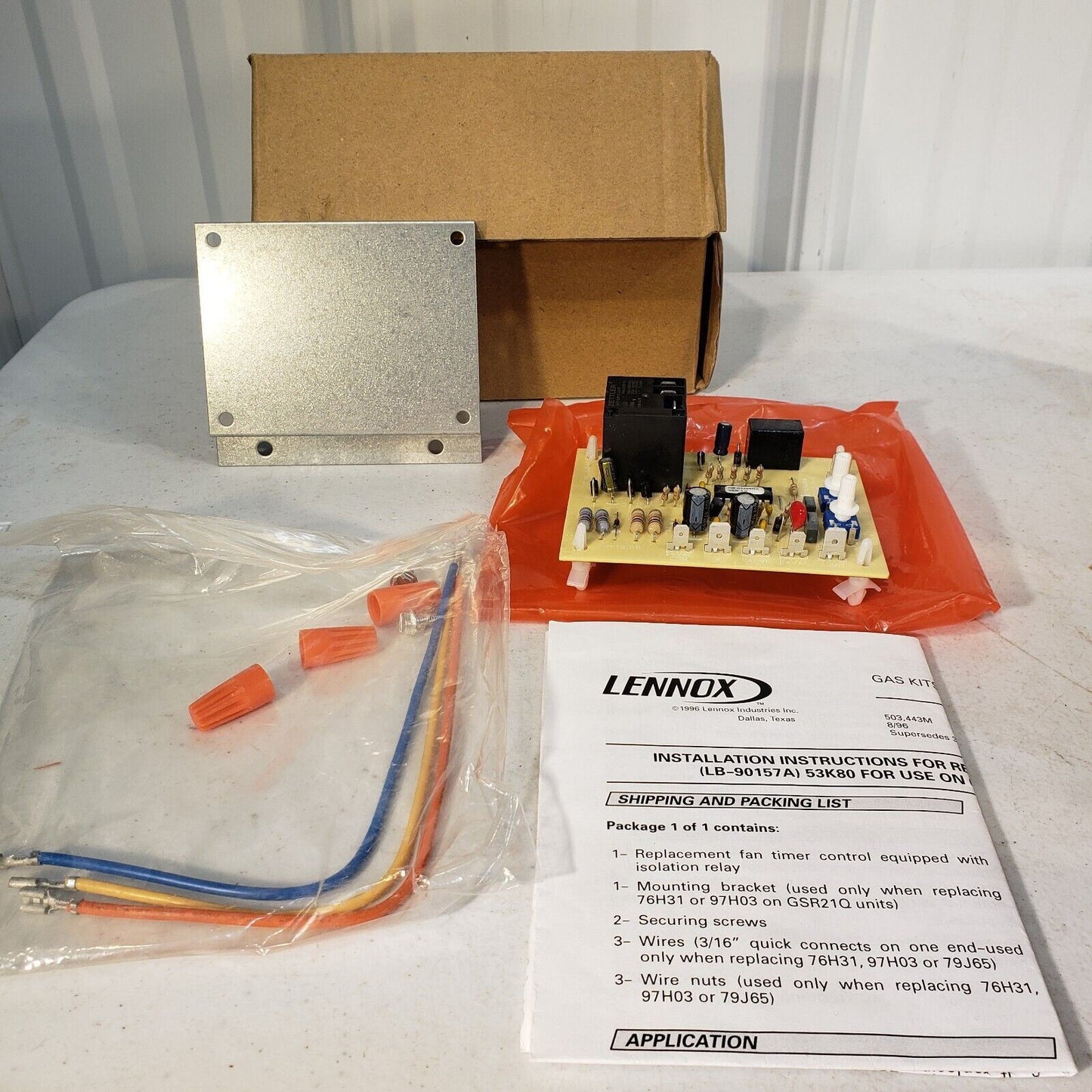 Lennox OEM G21Q/GSR21Q Fan Timer Control Board Replacement Kit Circuit