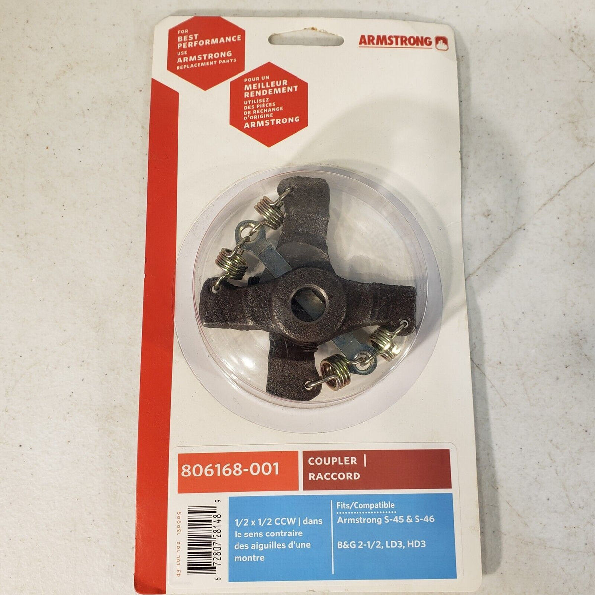 OEM Armstrong Coupler Raccord 806168-001 – Lab Liquidators Store