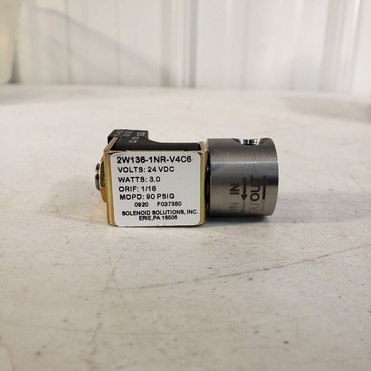 Solenoid Solutions 2W136-1NR-V4C6 Pneumatic Junction 24VDC 3.0W 1/16"